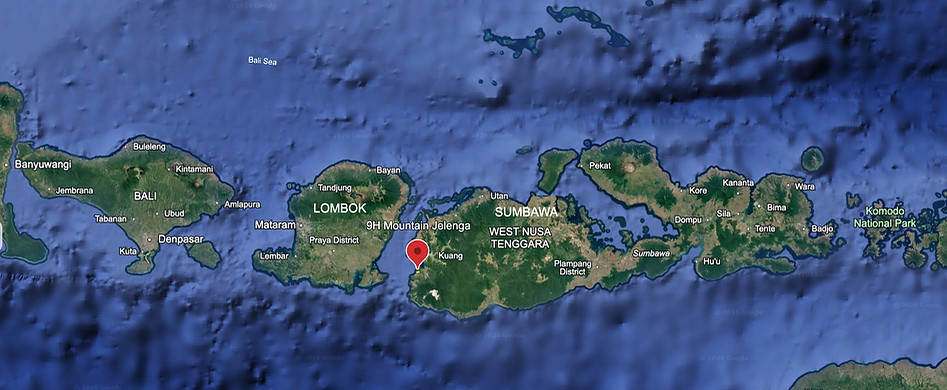 pin map land for sale in west sumbawa green blue sumbawa island and indico oceano