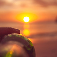 drinikking beer in sunset time in west sumbawa