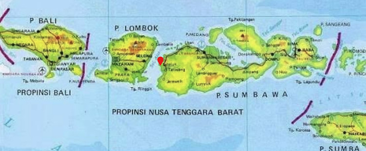 kertasari pin map bali lombok sumbawa
