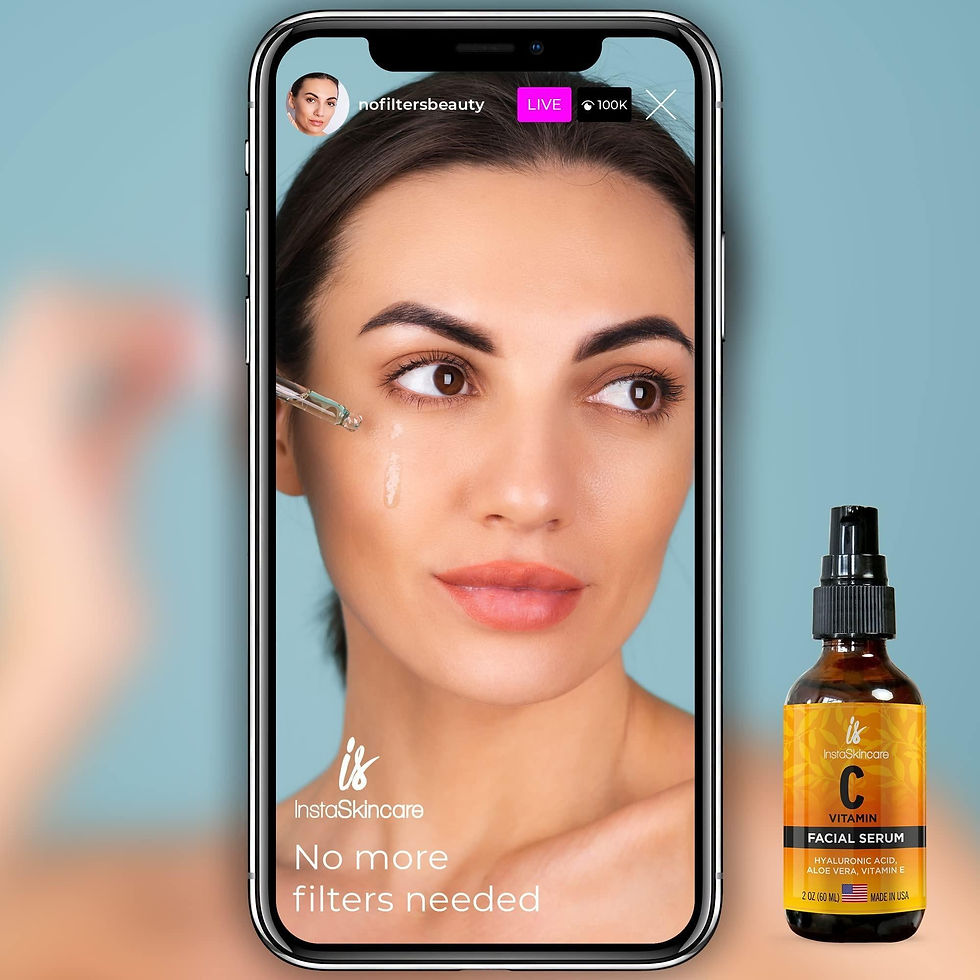 Thumbnail: Vitamin C Serum for Face with Hyaluronic Acid Vitamin E Anti Aging Big Size 2 Oz