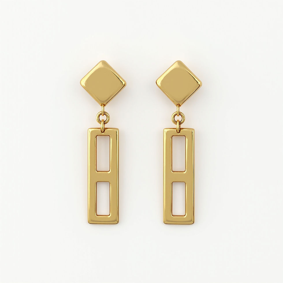 Geometric Statement Earrings