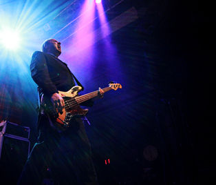 Joe Glitterman from The Mighty Mighty Bosstones playing bass at the '9:30 Club' taken by Photographer Tom Prather of The Blue Wave Video Production Agency