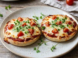 Mini Microgreen Pizzas