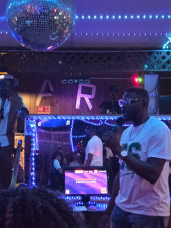Seun belting out a tune
