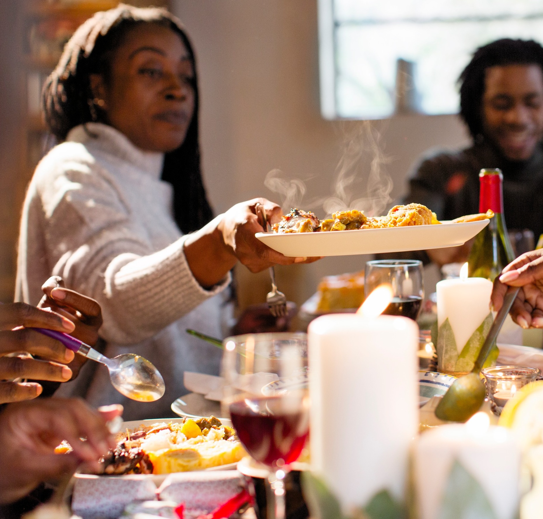 Arranged Food and Objects
