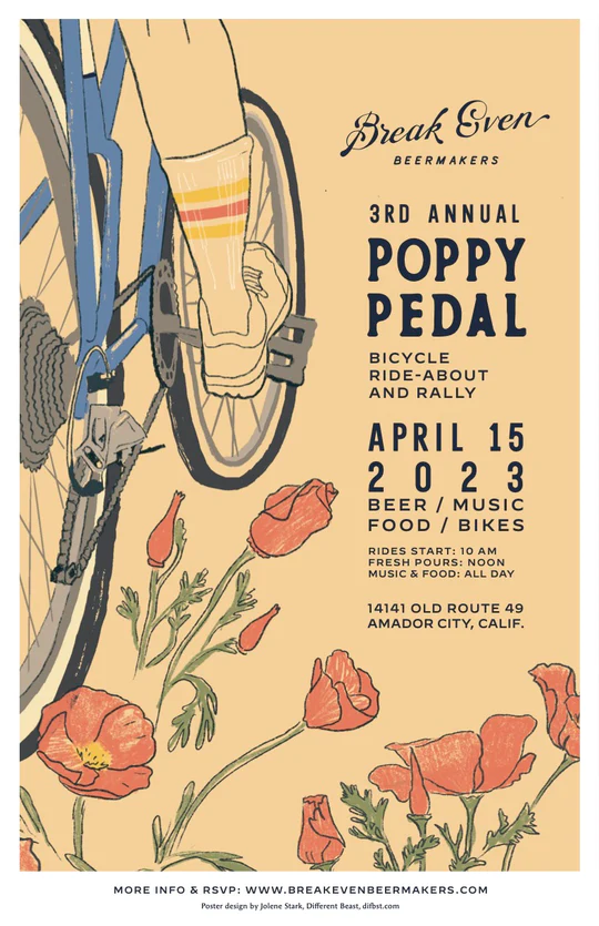 Booth at Break Even Beermaker's Poppy Pedal