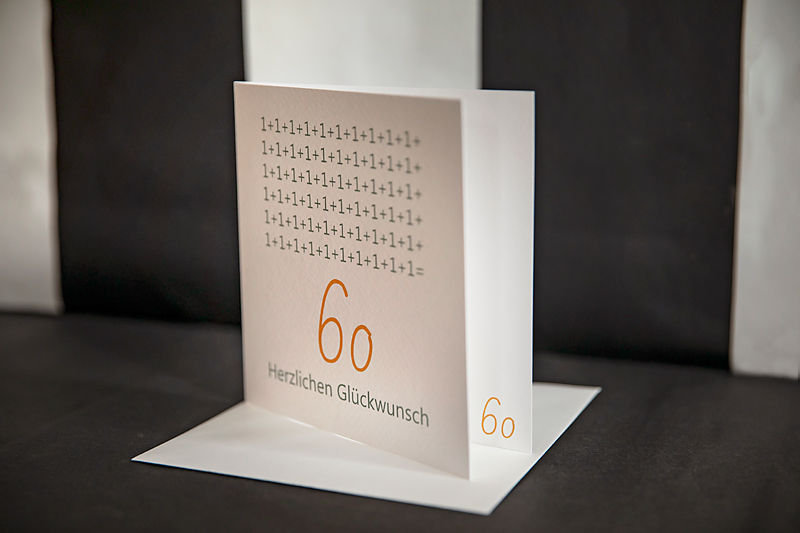 Miniaturbild: B2B Klappkarte Geburtstag Jahreszahl (50, 60, 70, 80)