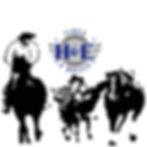 H and E Tires Bustin' Steers and Bustin' Tires Logo