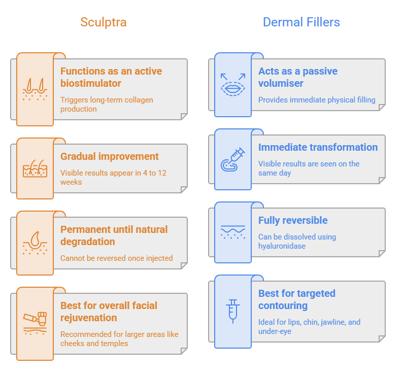 sculptra vs filler