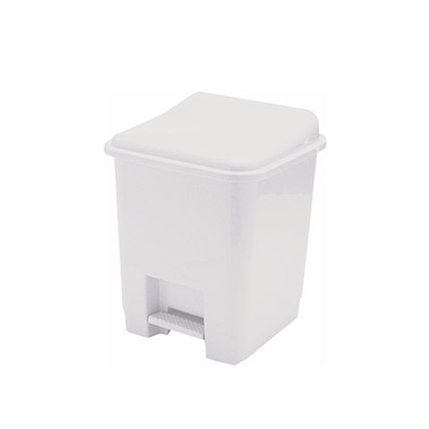 Lixeira Plástica c/ Pedal Santana 15 Litros Branca