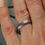 Thumbnail: Titanium Wedding Rings Set. Ice effect finish. Matching wedding rings set.