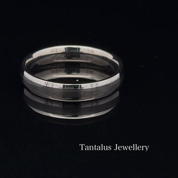 Thumbnail: Titanium and Carbon Fibre Slim wedding ring. Comfort fit.