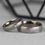 Thumbnail: Slim Titanium Diamond Set Wedding Ring Heavy Matt Finish