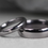 Thumbnail: Tantalum Wedding Rings Set Polished Finish. Court Shape, Comfort Fit.