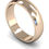 Thumbnail: Fairtrade Rose Gold Wedding Ring 5-7 mm. Recycled gold wedding ring 'D' Shape.