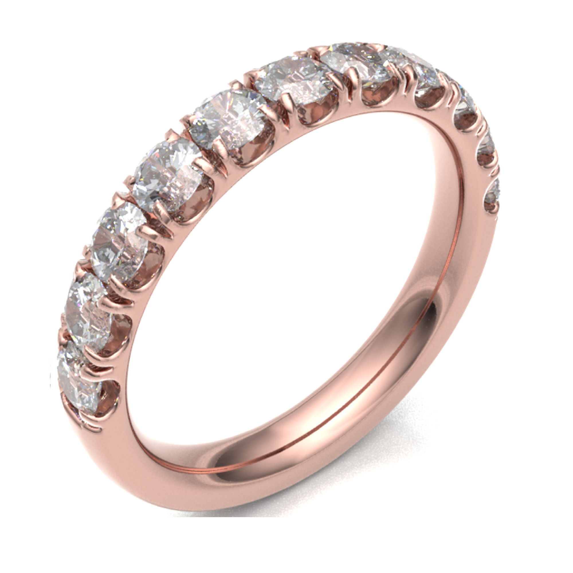 Rose Gold Diamond Wedding Ring