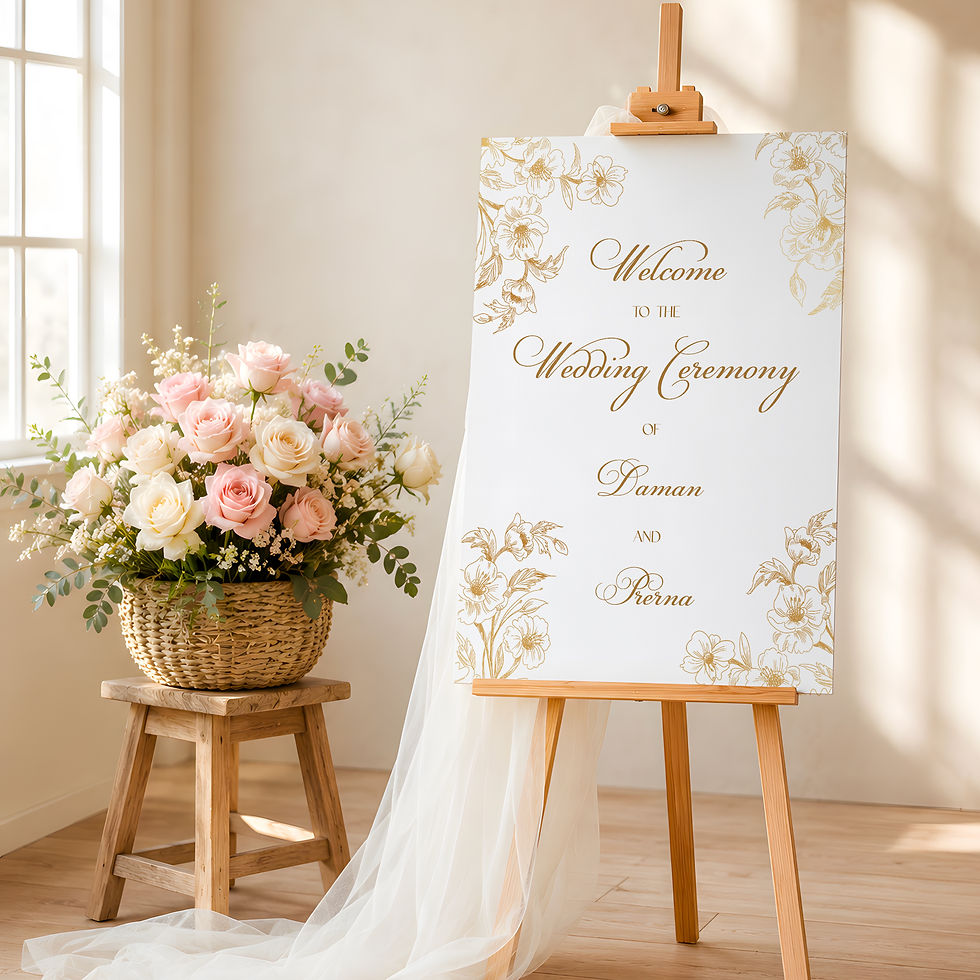 Thumbnail: White and Gold Floral