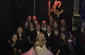 Kristin Chenoweth with students of th Hunter Opera Theater at CUNY Hunter College