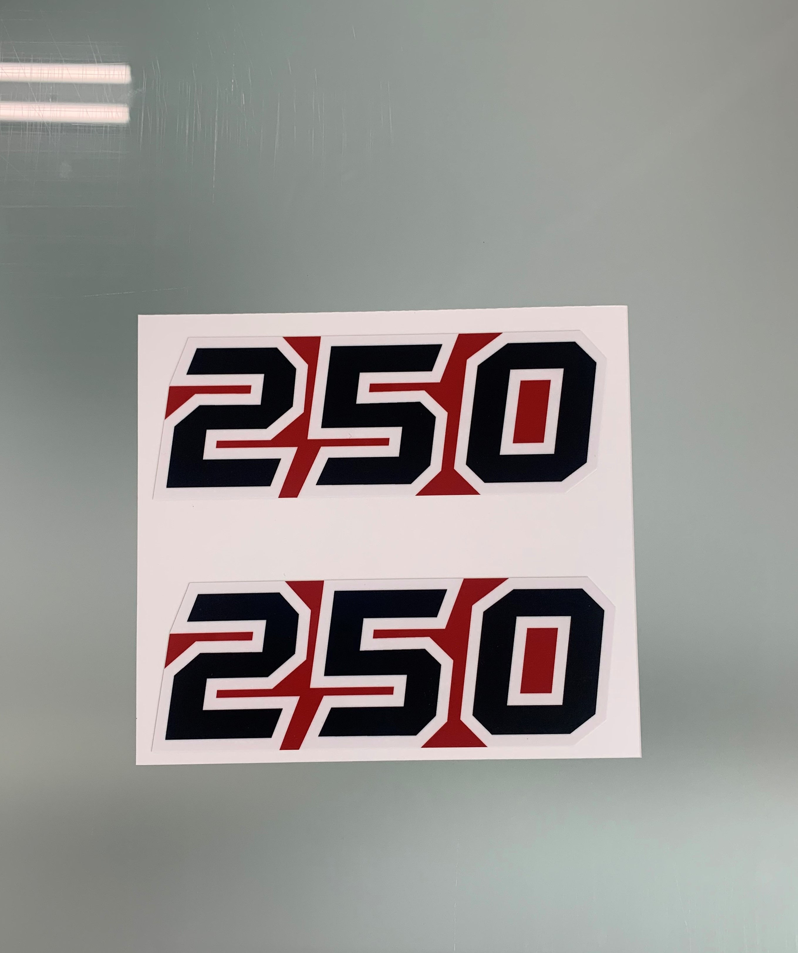 1985 Tecate Decal Side Red Black