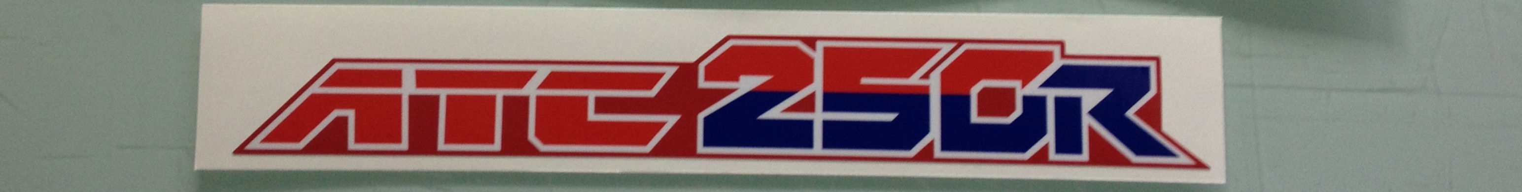 86 ATC250R Rear Fender Decal
