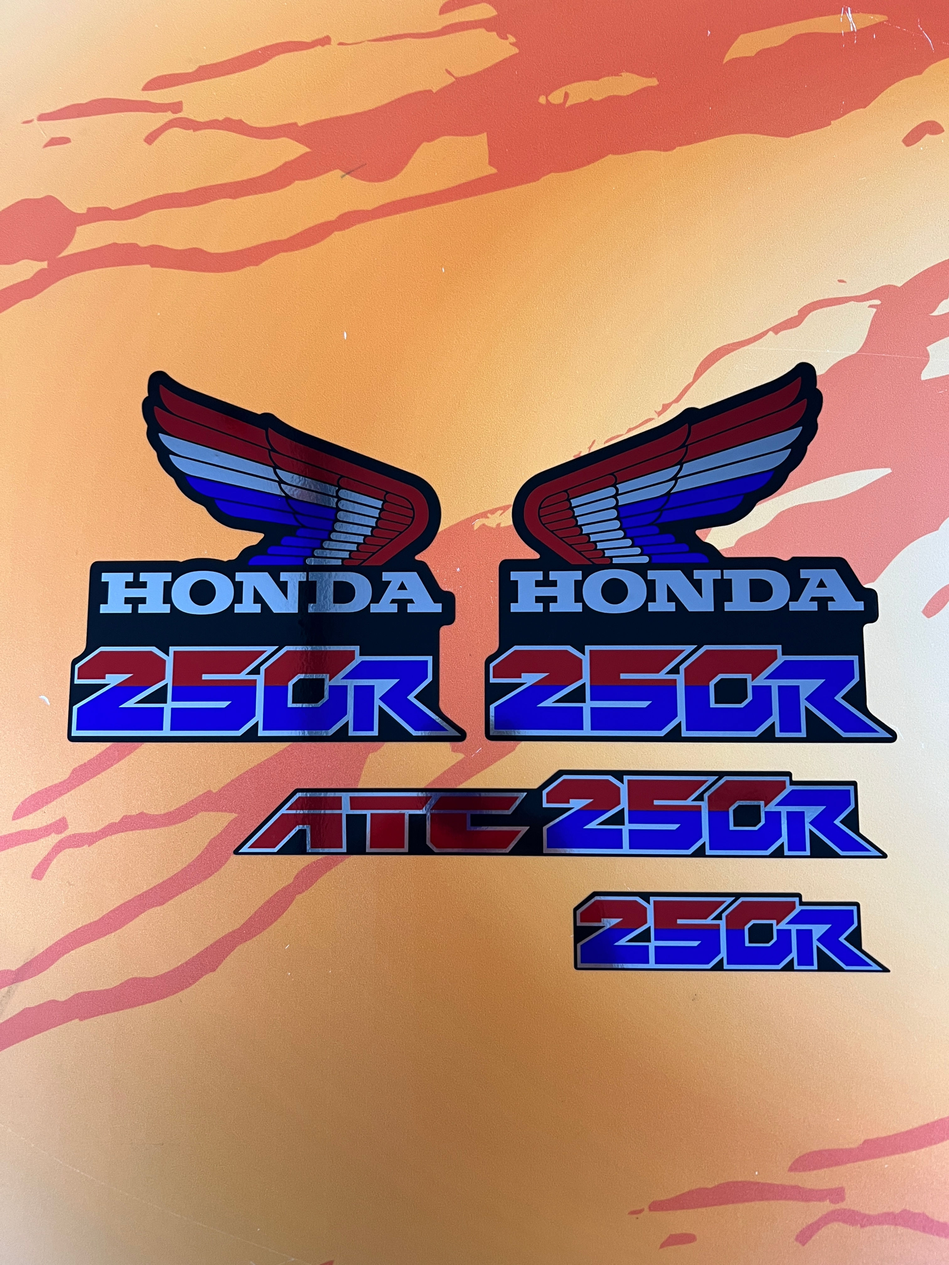 86 ATC250R Chrome Set Black