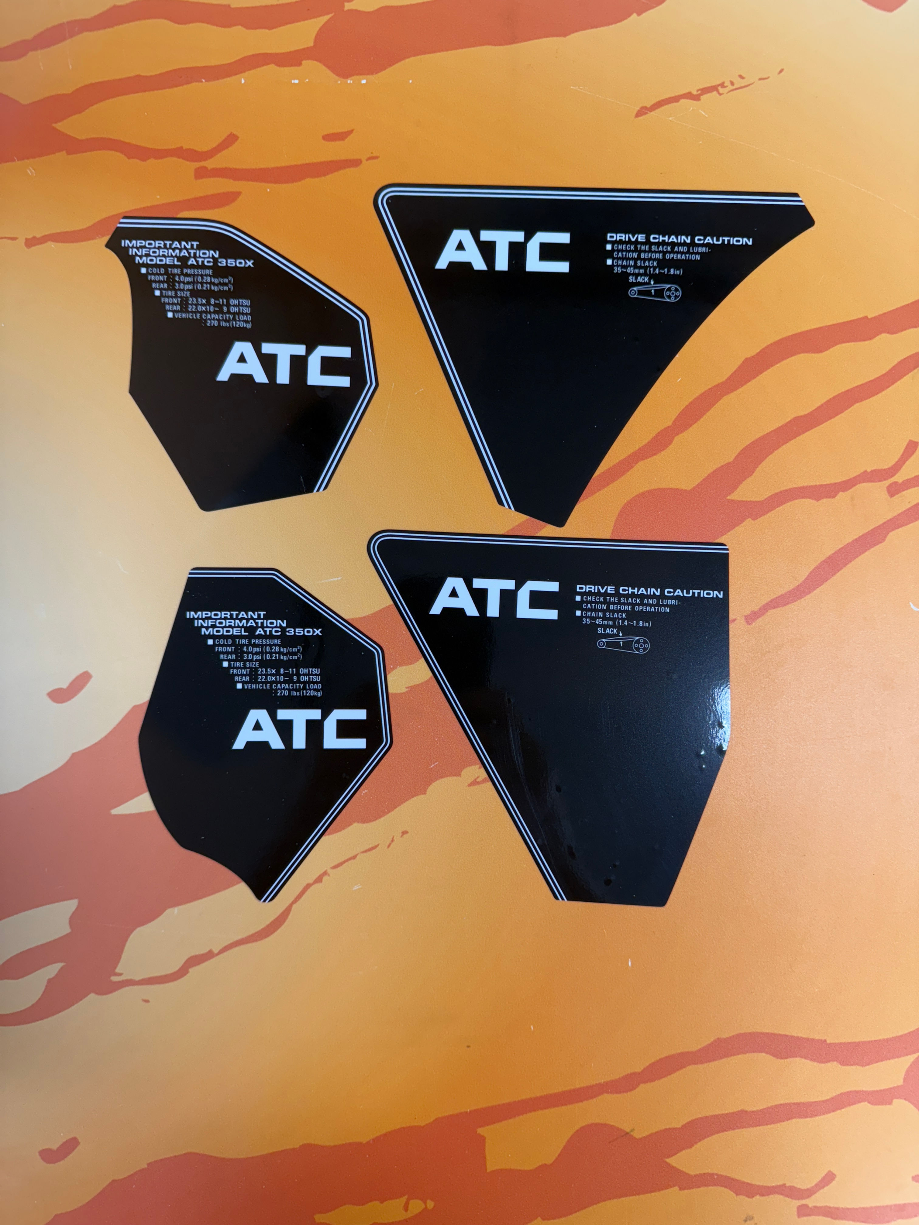 Custom Black and White Decals for Maier Fenders