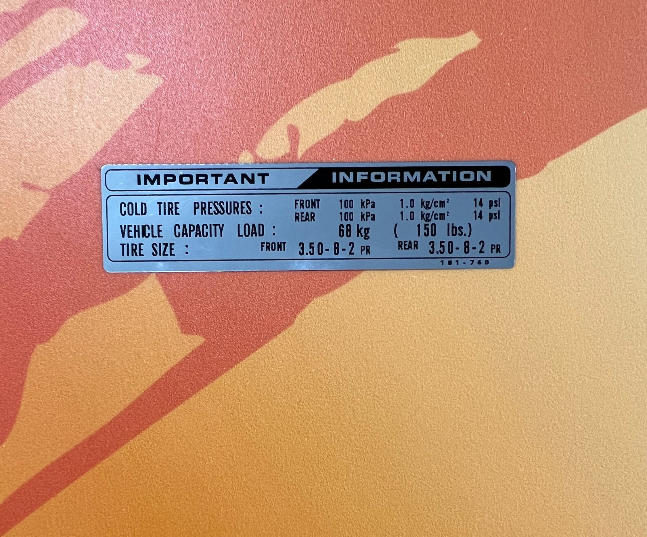 Chrome Tire Warning Z50R