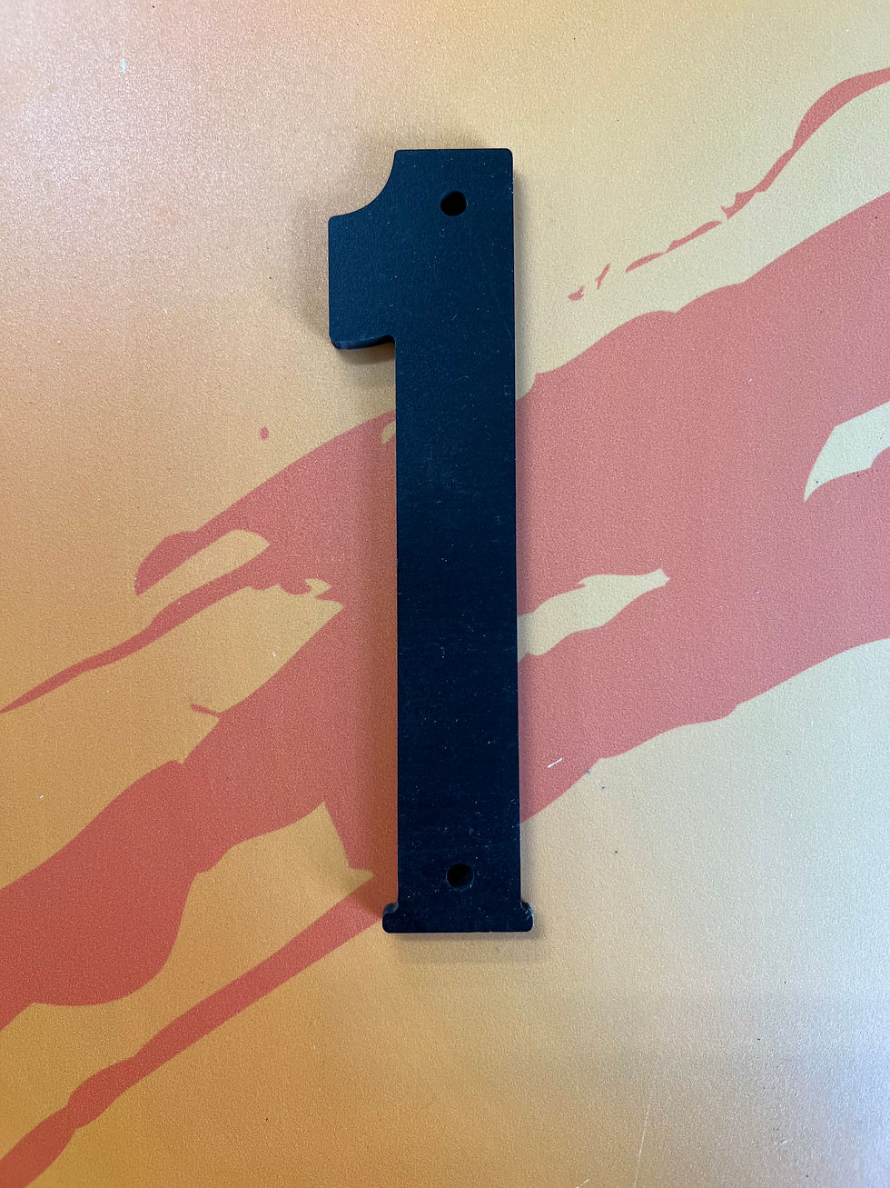 Plastic Numbers Blue Line Graphics