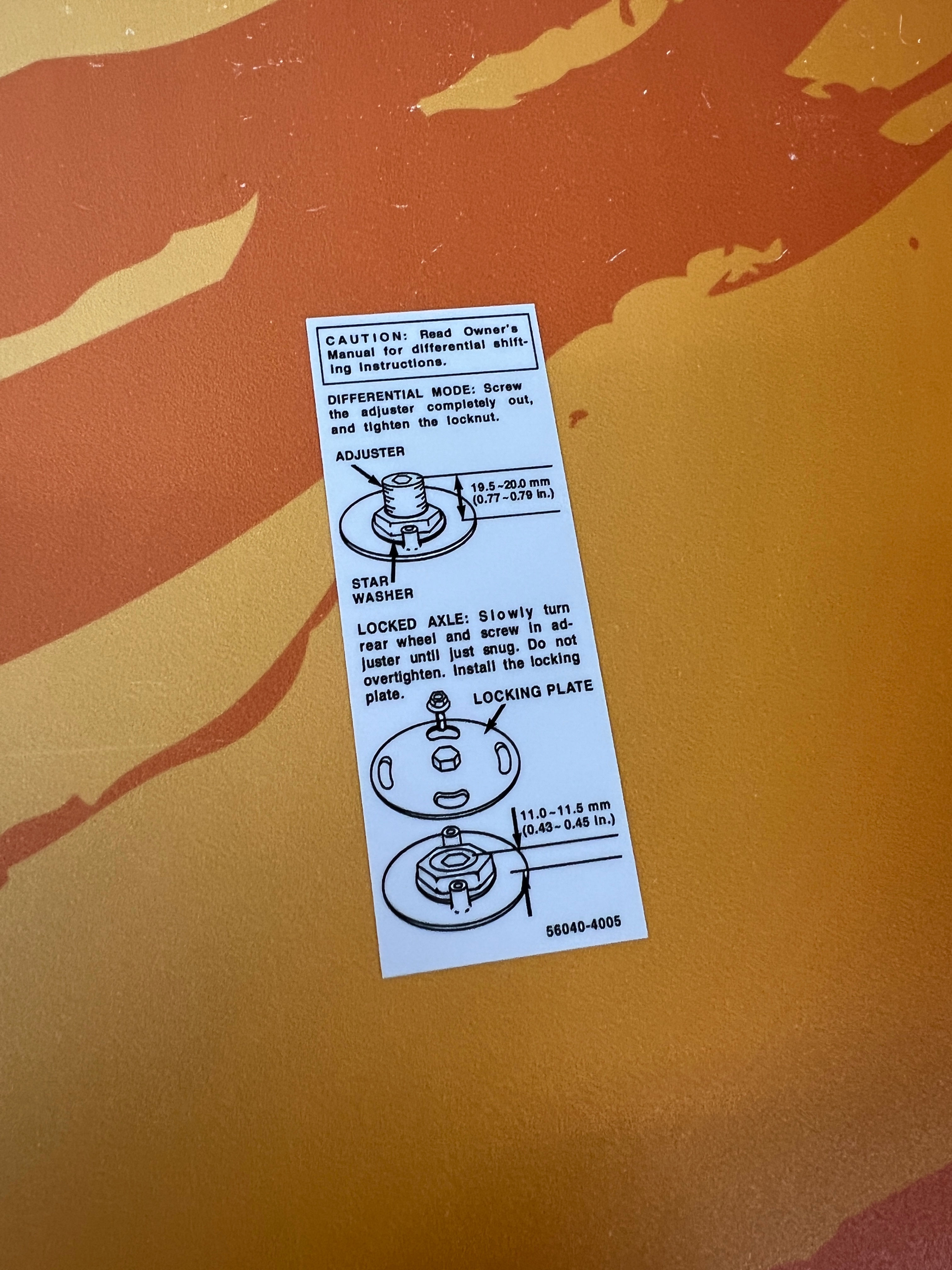 KLT Differential Decal