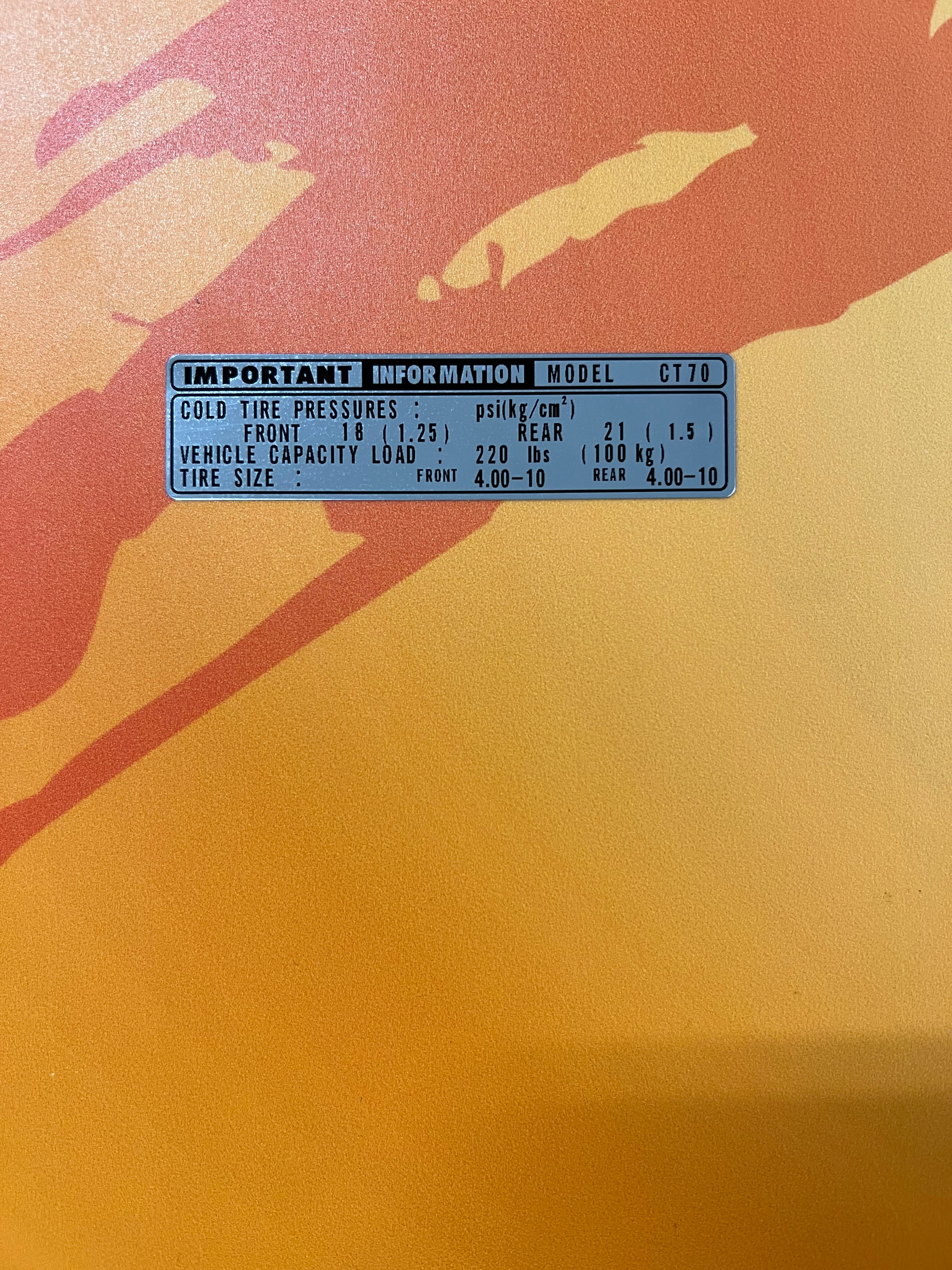 Silver Tire Info CT70