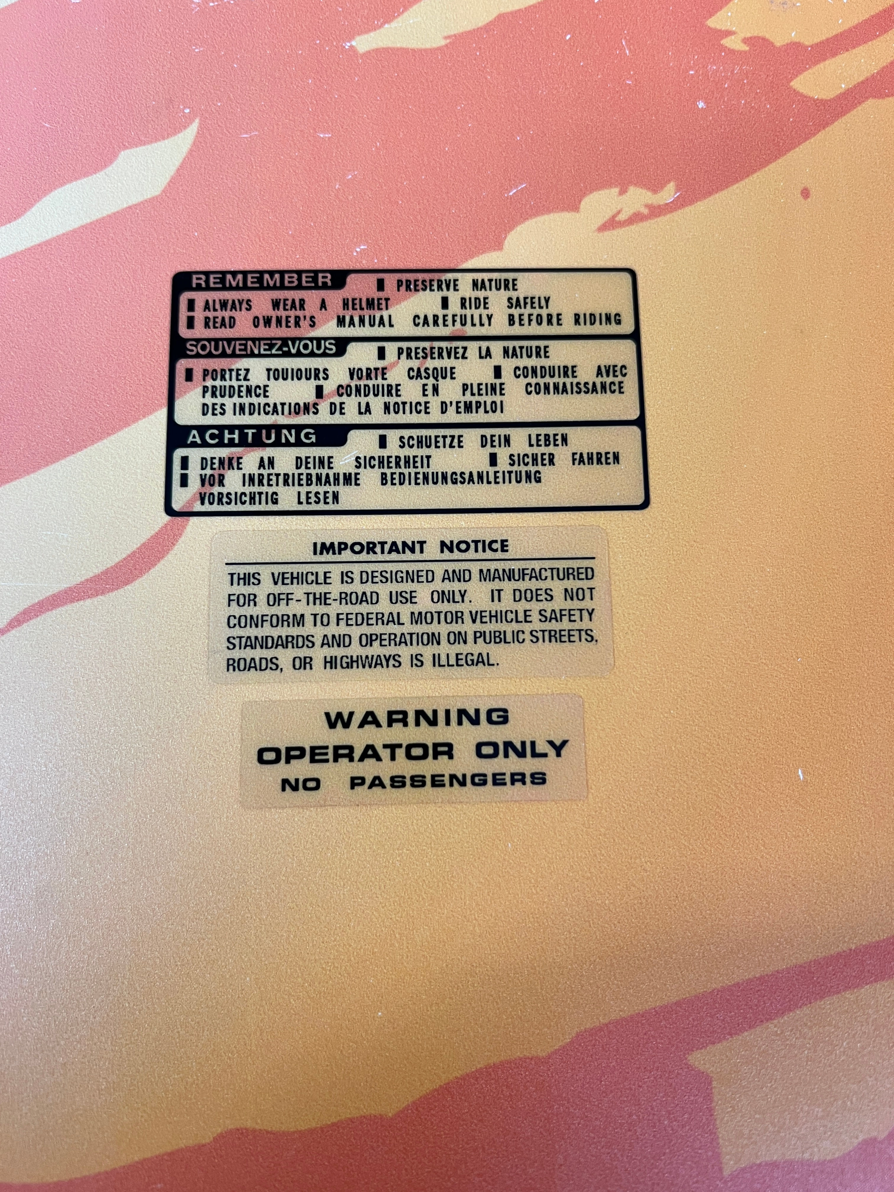 Z50 Tank Warning Set