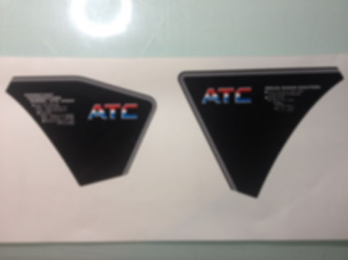 350X Side Warning Information Decals