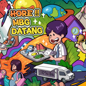 Mural MBG di Sawangan Depok