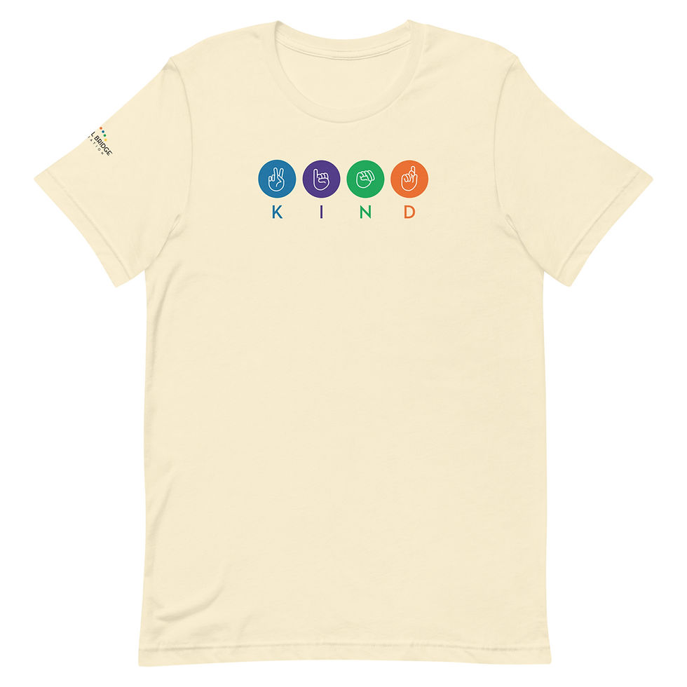 Thumbnail: K-I-N-D Light Colored Adult Unisex t-shirt