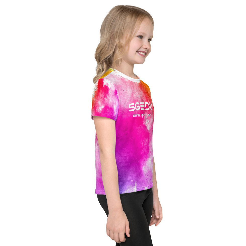 Thumbnail: Kid's Rainbow Paint Splatter t-shirt