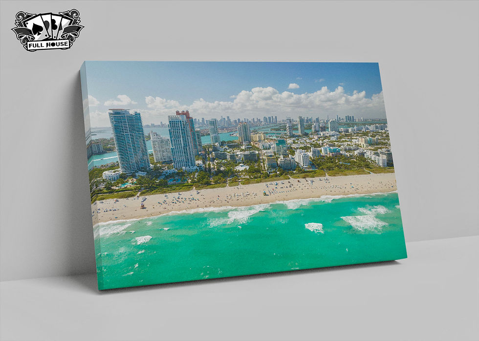 Sky View Florida Coastline Canvas