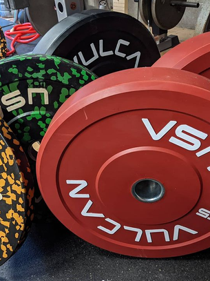 1000+ lbs of Vulcan Bumper plates