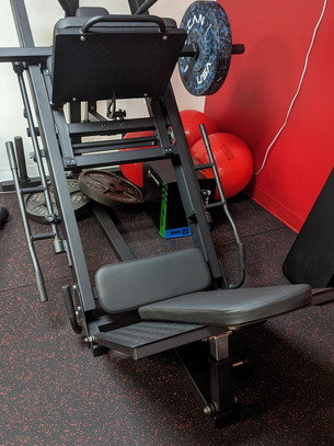 Titan leg press and hack squat machine