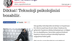 Dikkat! Teknoloji psikolojinizi bozabilir.