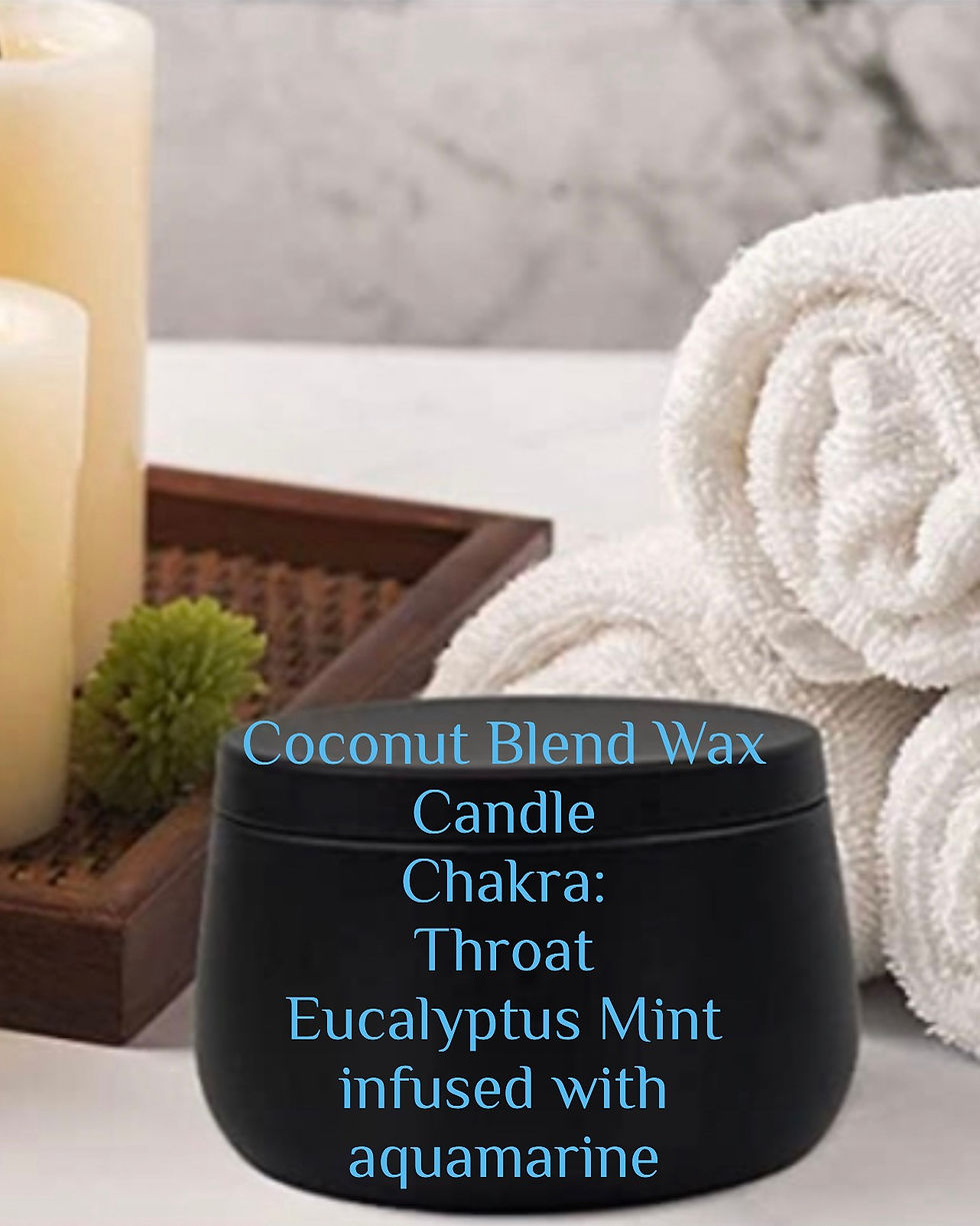 Throat Chakra Coconut Blend Candle 8oz