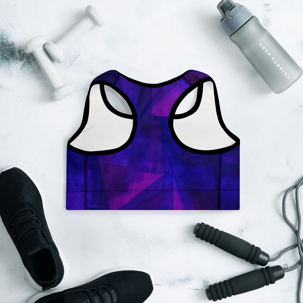 Thumbnail: GEM- ULTRA AMETHYST - Padded Sports Bra
