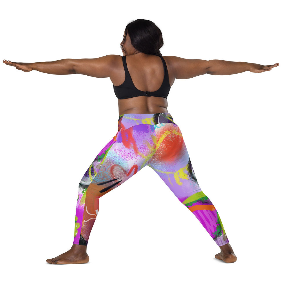 Thumbnail: SUBWAY CAR GRAFFITI - Pocket Leggings