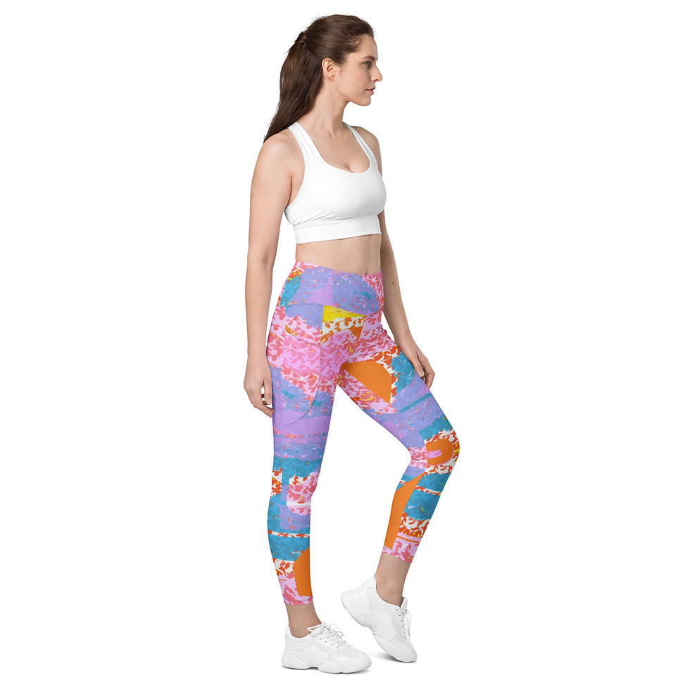 Thumbnail: BONSAI FOREST - Spring colorway - POCKET LEGGINGS