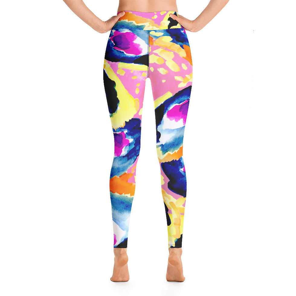 Thumbnail: GLAM GALAXY- Yoga Leggings - Pink Atmosphere