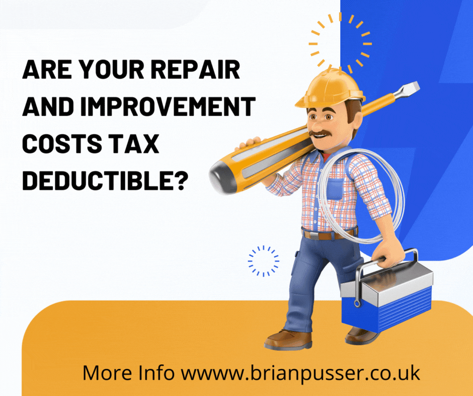 Are Your Repair And Improvement Costs Tax Deductible?