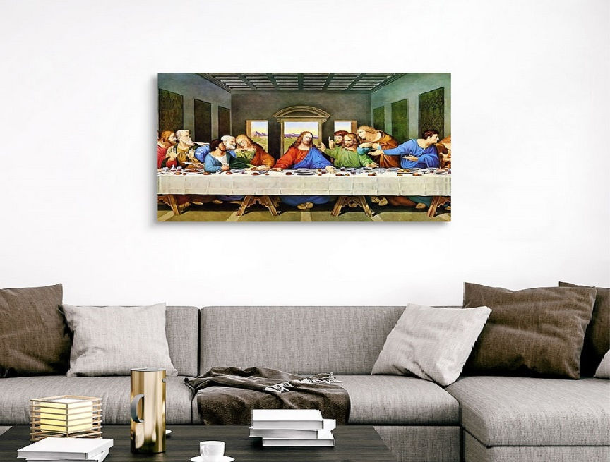 Thumbnail: Lord Jesus "THE LAST SUPPER" Painting on Canvas