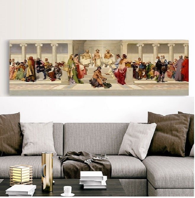 Thumbnail: Replica of the h�micycle Painting on Canvas