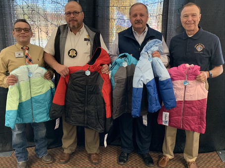 Knights of Columbus, Council 6884, Makes "Coats for Kids" Donation to Oconee County Sheriff's Office