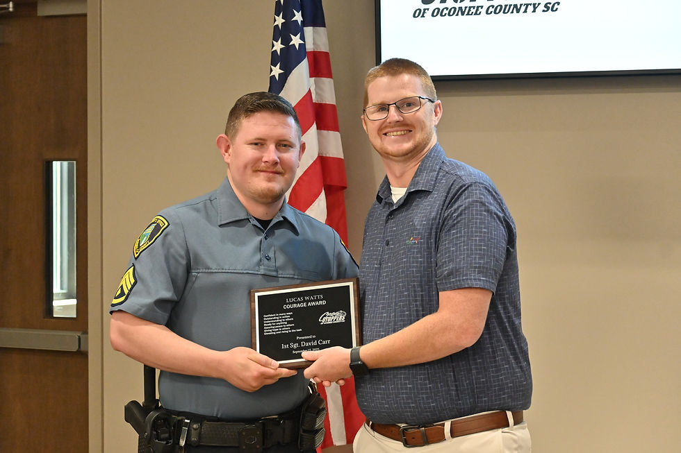 First Sergeant David Carr and Corporal Lucas Watts