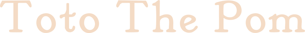 Toto The Pom Logo - #f4dbc5.png